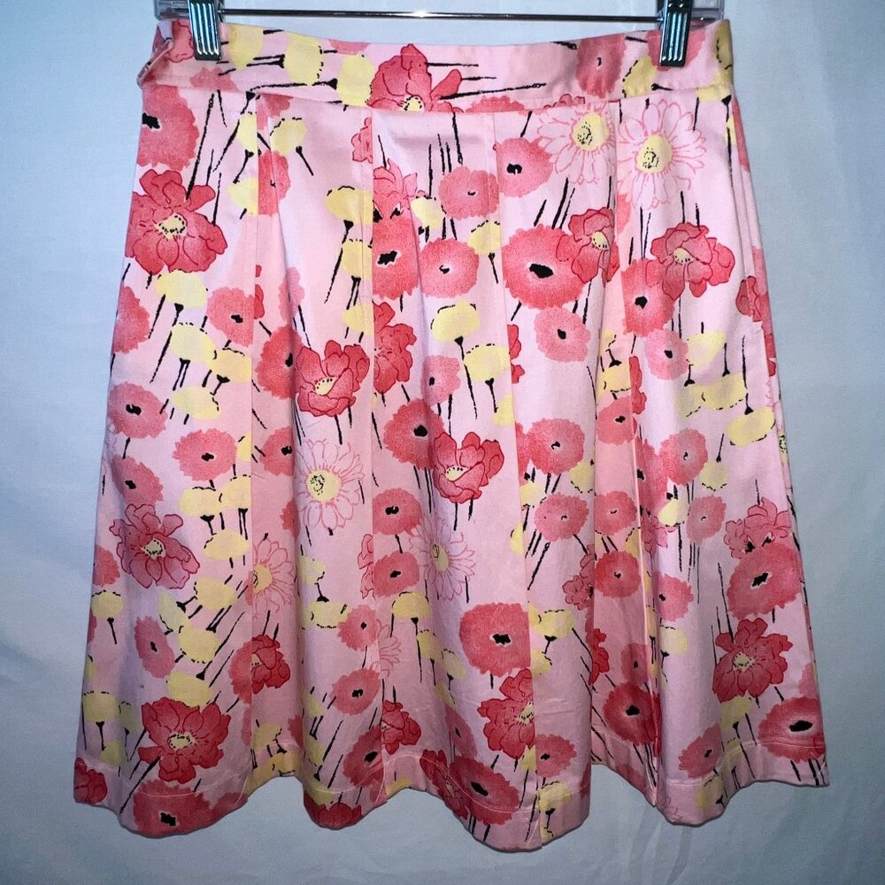 Apostrophe Skirt, A Line, Pink Floral, Pleated, Size 10 Petite, VGC! - Picture 3 of 11